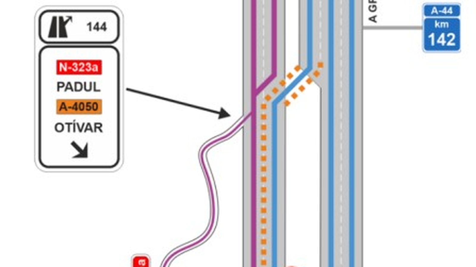 Imagen del carril adicional.