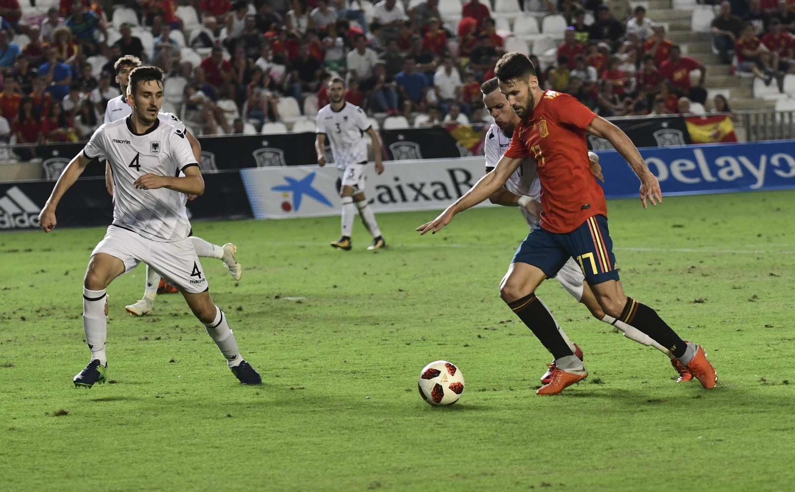 Las imágenes del España-Albania sub-21 en el Nuevo Arcángel