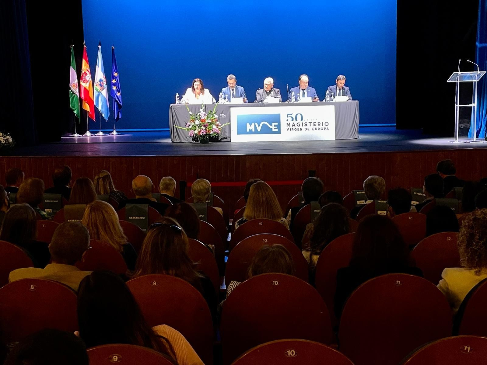 Acto de clausura del 50 aniversario del Centro de Magisterio Virgen de Europa.