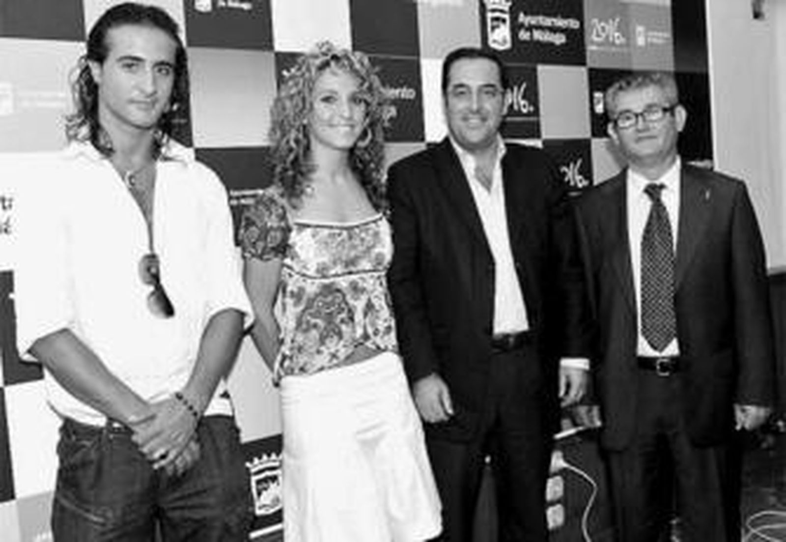 Sergio Aranda, Patricia Gavilán, Miguel Briones y José Rodríguez, ayer en el Ayuntamiento.