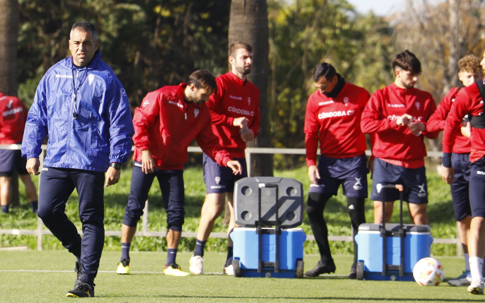 Germán Crespo, durante un entrenamiento en la Ciudad Deportiva.