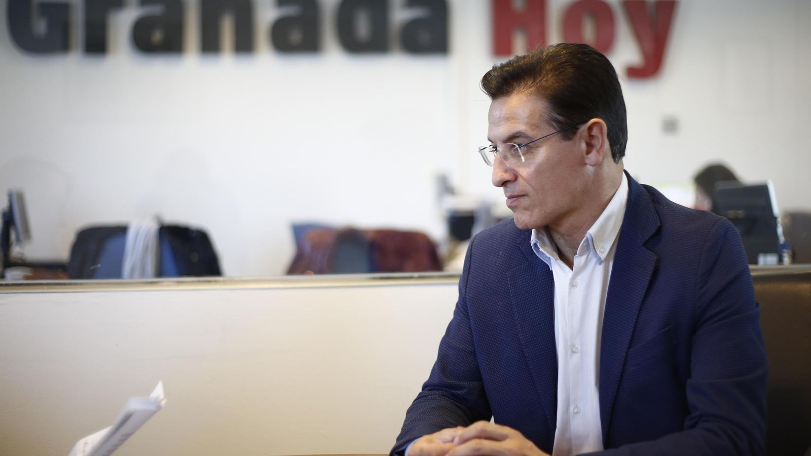 El líder de Cs en la provincia, en un momento de la entrevista