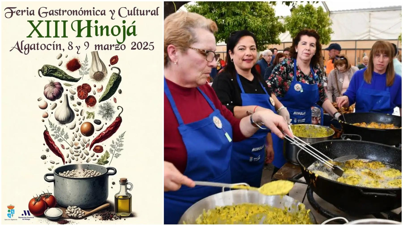 Cartel de la Feria Gastronómica y Cultura Hinojá.