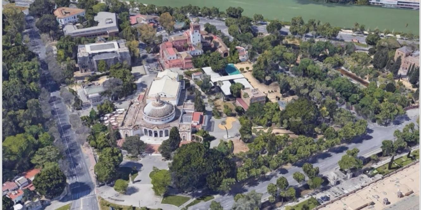 Recreación del entorno del Teatro Lope de Vega tras la reordenación.