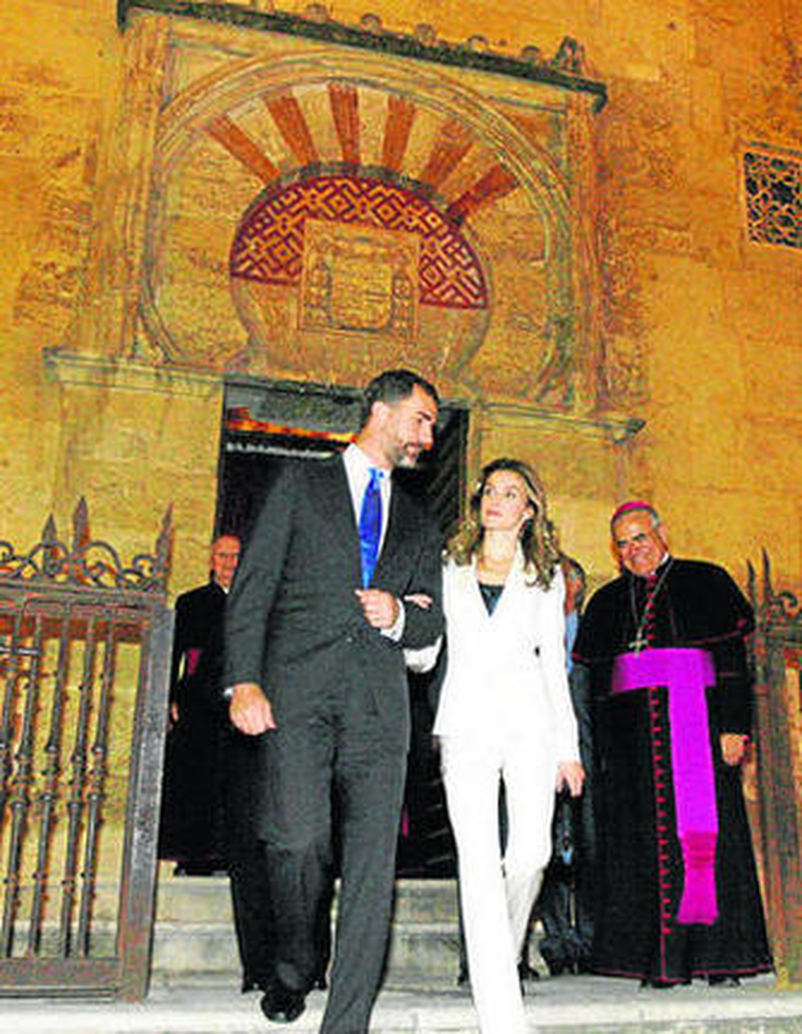 Los Príncipes de Asturias, en su última visita a Córdoba.