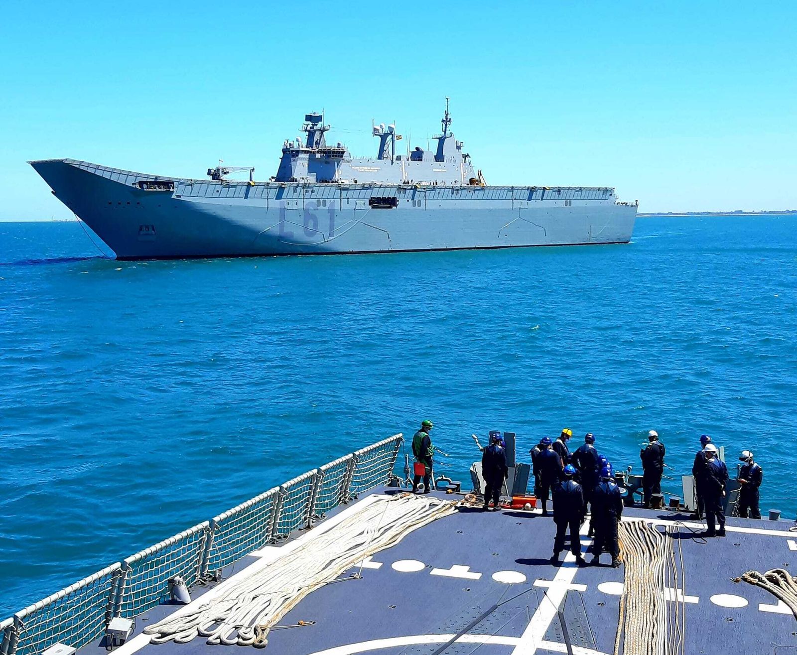 Las imágenes de la calificación operativa del buque 'Juan Carlos I'