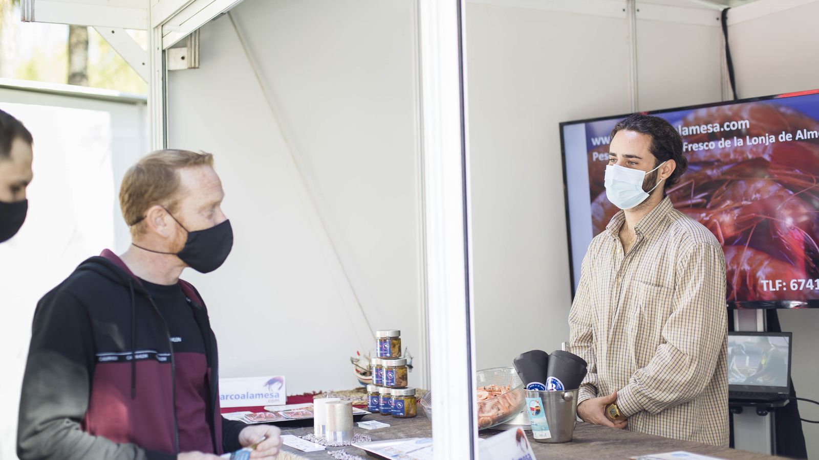 Del barco a la mesa, productos del mar.