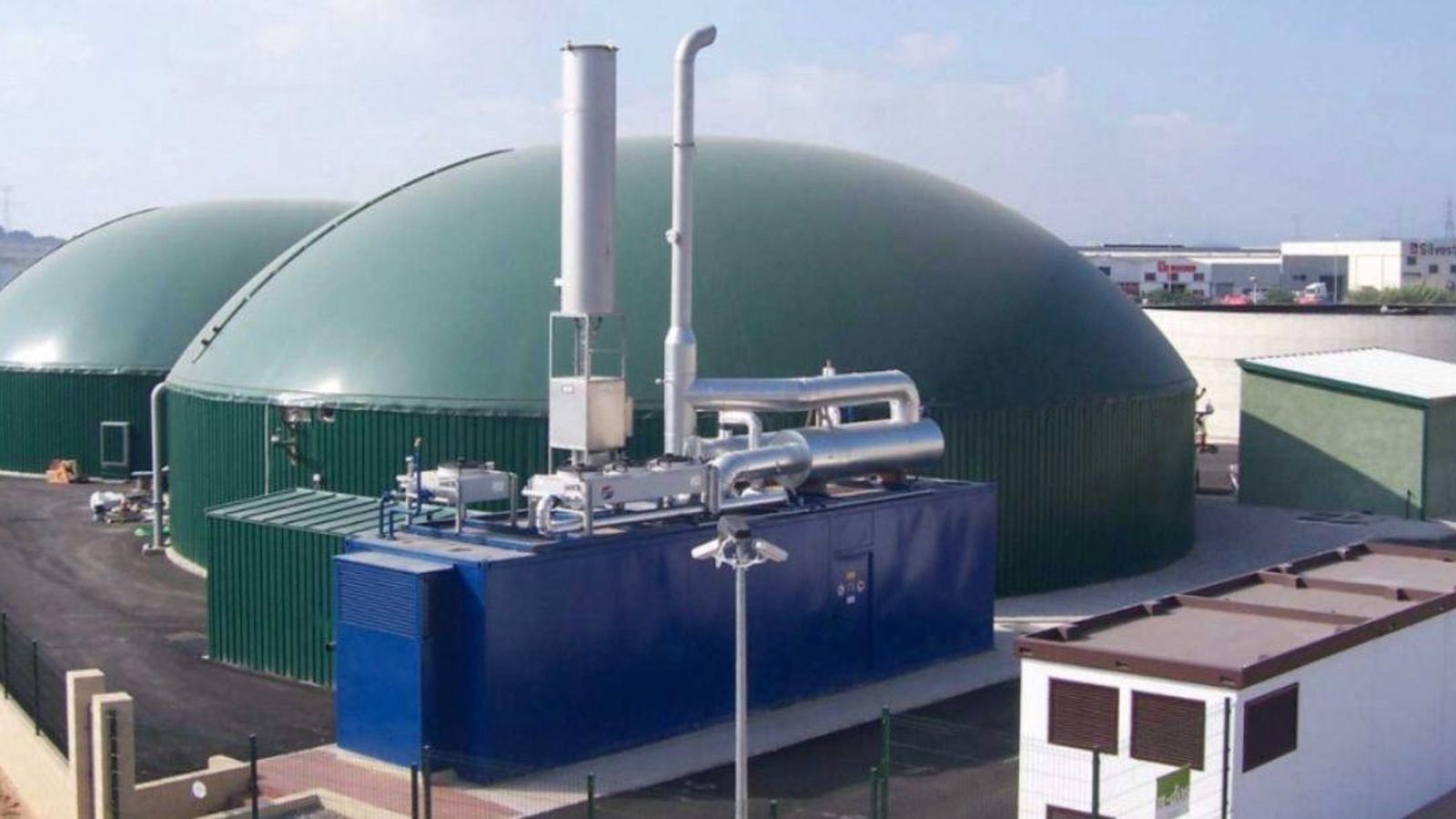 Una planta de biogás de Poplac Una planta de biogás de Poplac