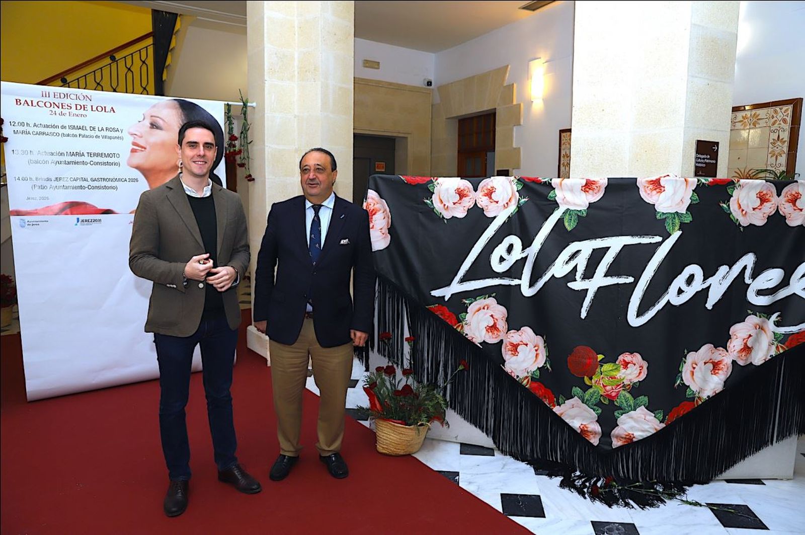 Jaime Espinar y Francisco Zurita, en la presentación de 'Los balcones de Lola'.