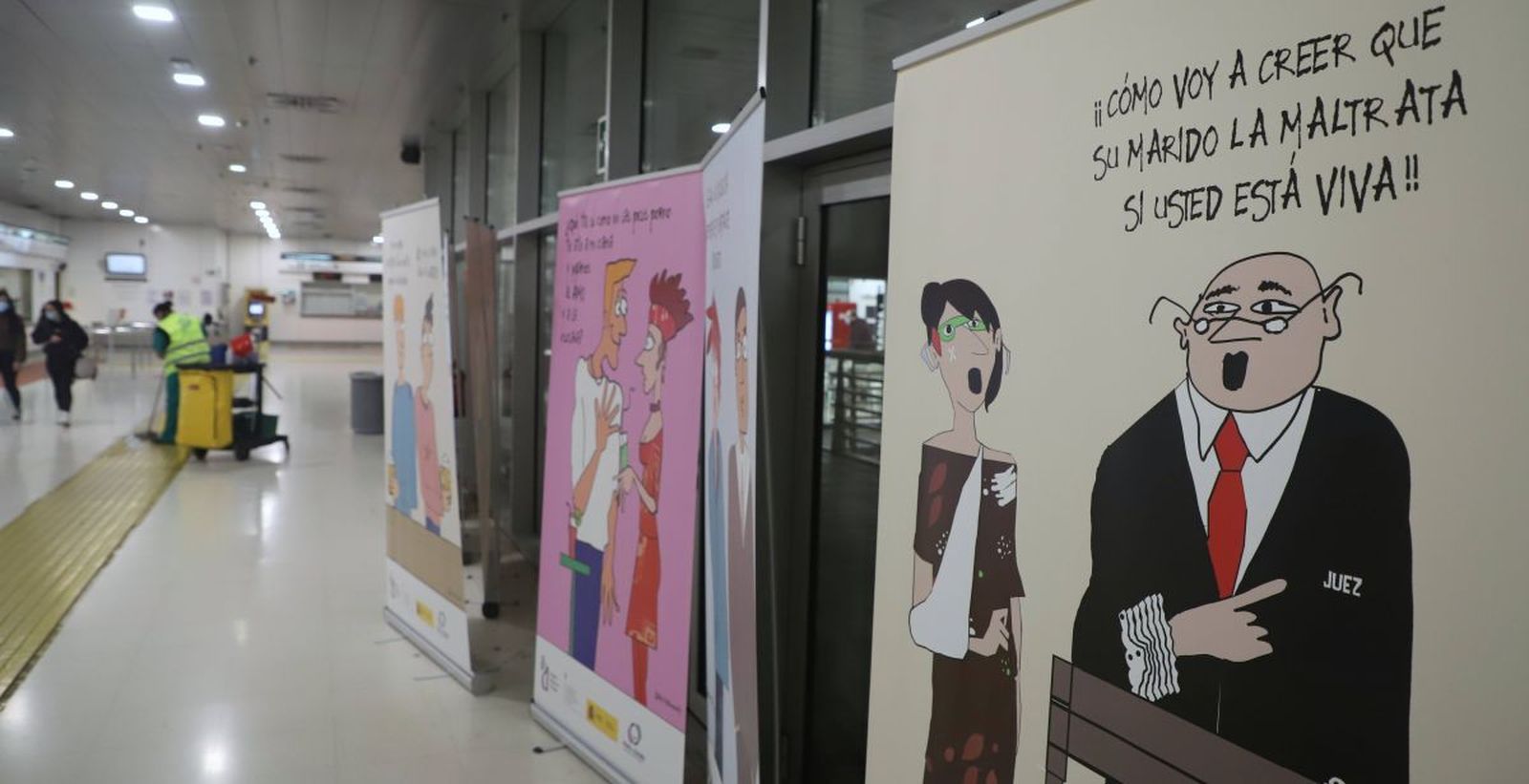 El cartel retirado de la exposición en Palma contra el machismo