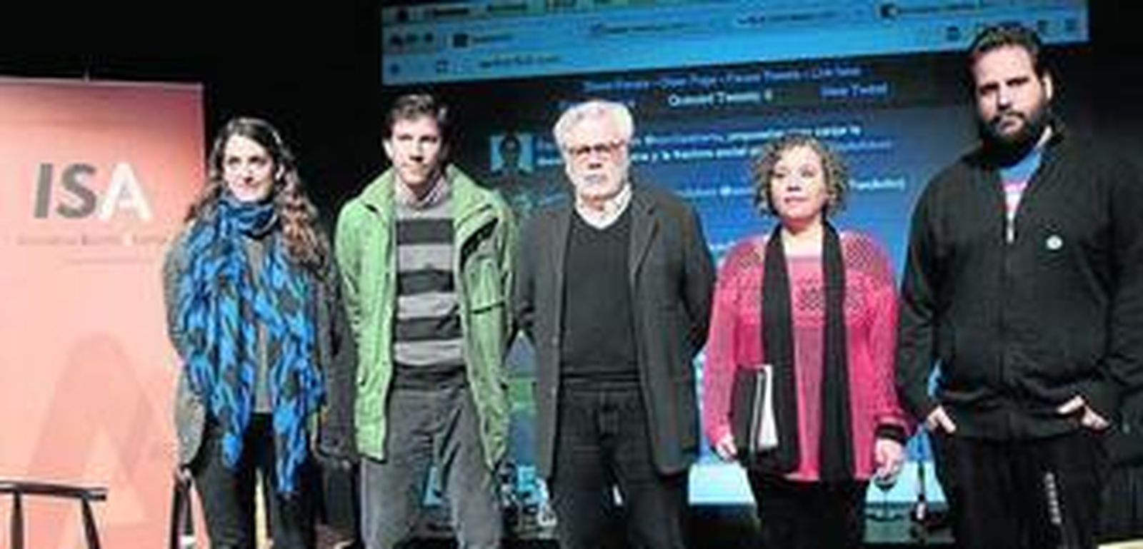 Reyes Gallegos, F. Javier Aguilar, Juan Ruesga, Rosario Izqdo. y Pedro Jiménez.