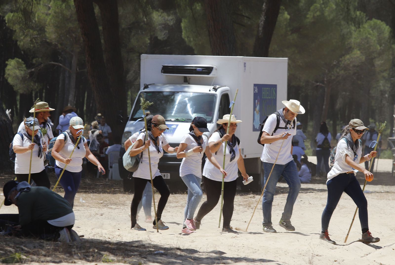 Todos los peregrinos de la Hermandad de Huelva, en imágenes