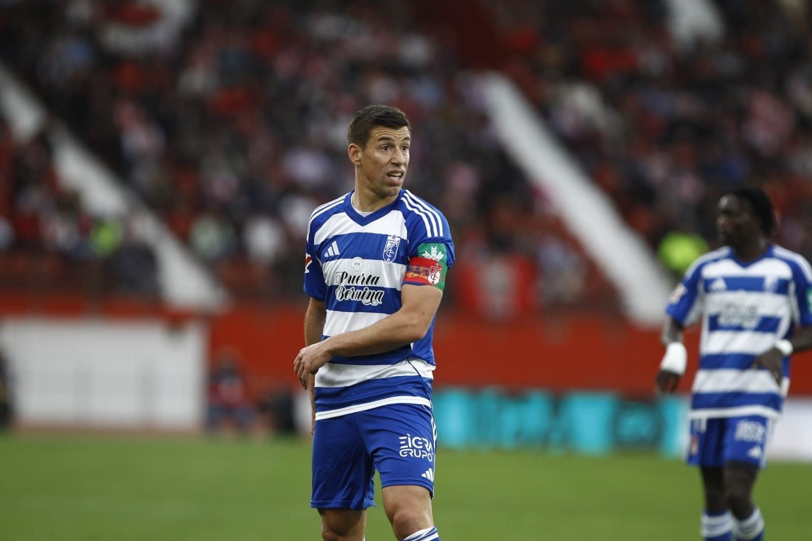 Rubén Alcaraz, en el partido ante el Almería