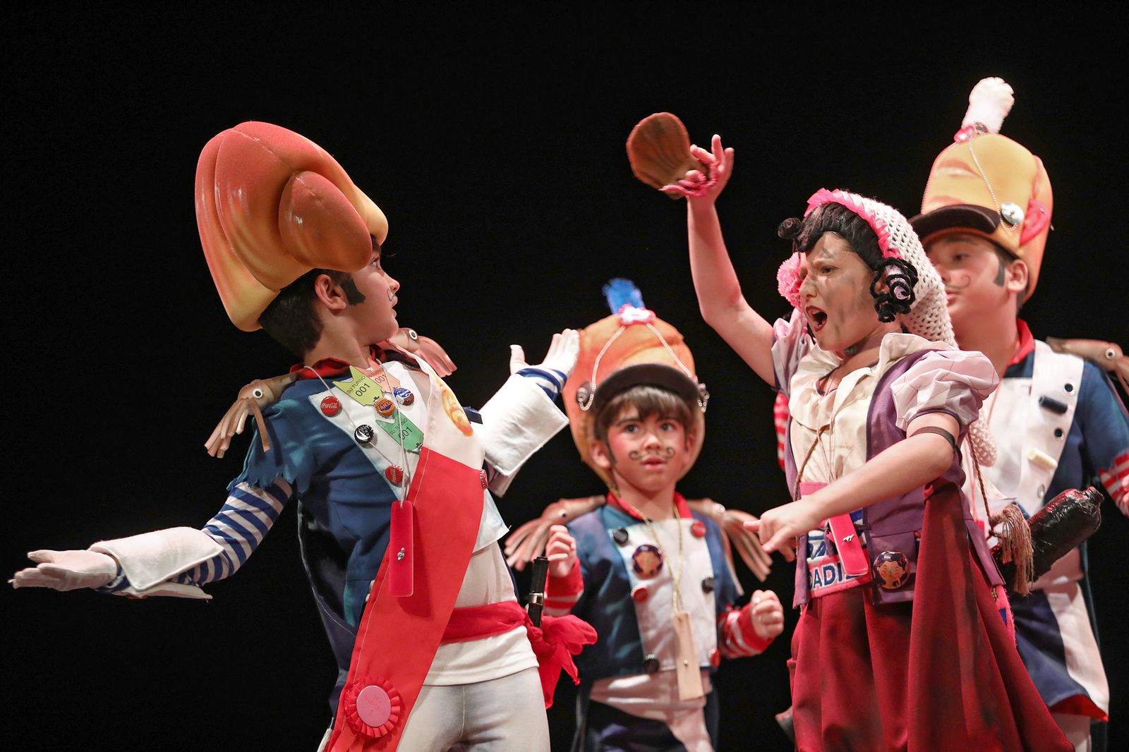 Chirigota infantil, primer premio 'Las lola lolitas'