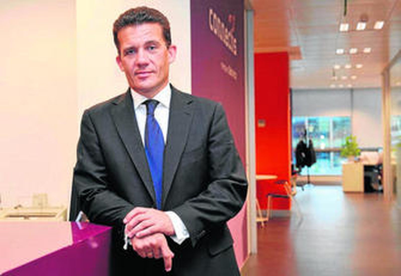 El consejero delegado de Connectis, Graham Johnson, en las oficinas de la compañía en Madrid.