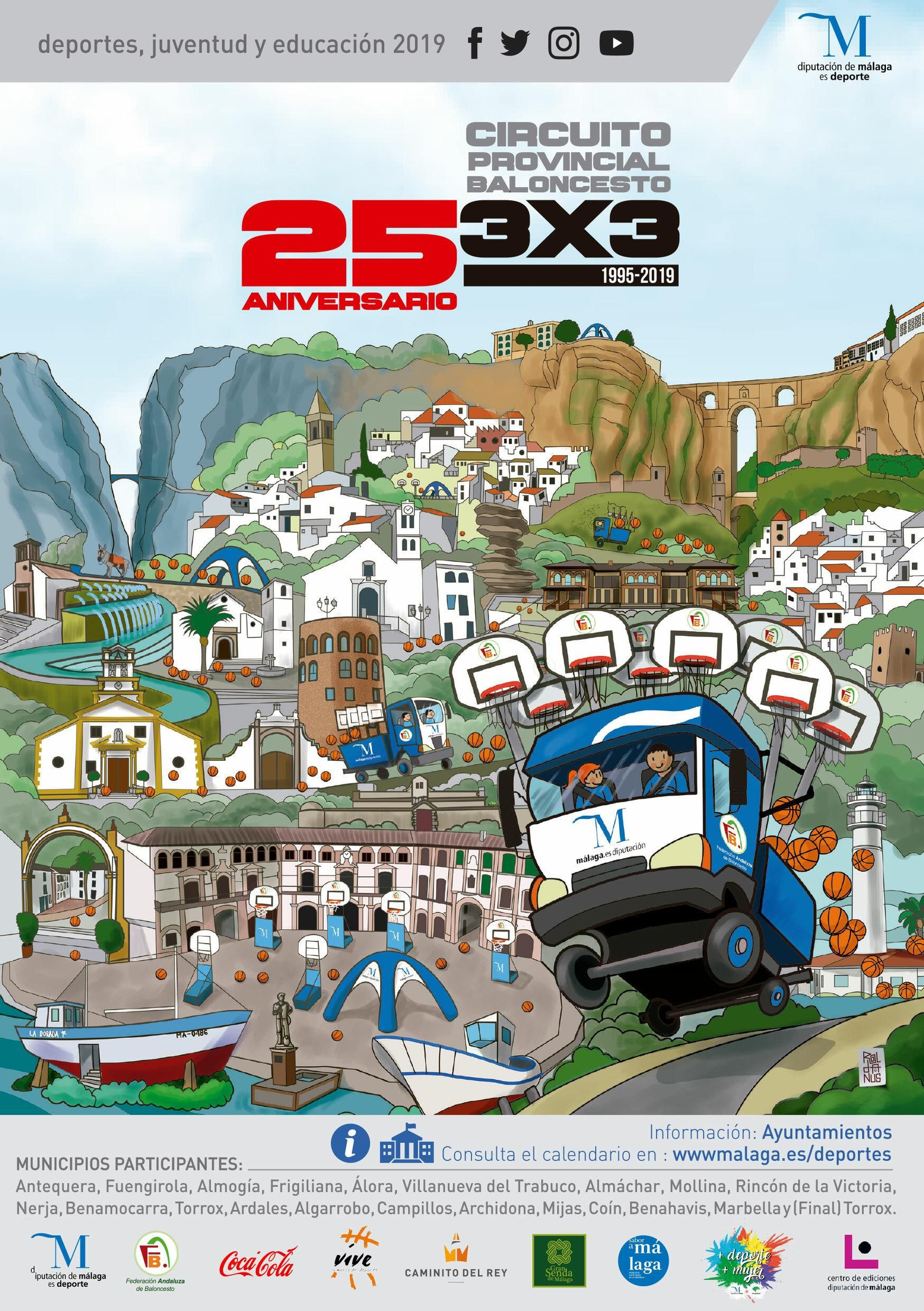 Baloncesto a pie de calle en Rincón de la Victoria.