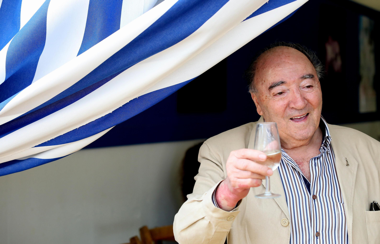 Antonio Benítez brinda por la Feria del Caballo de 2018.