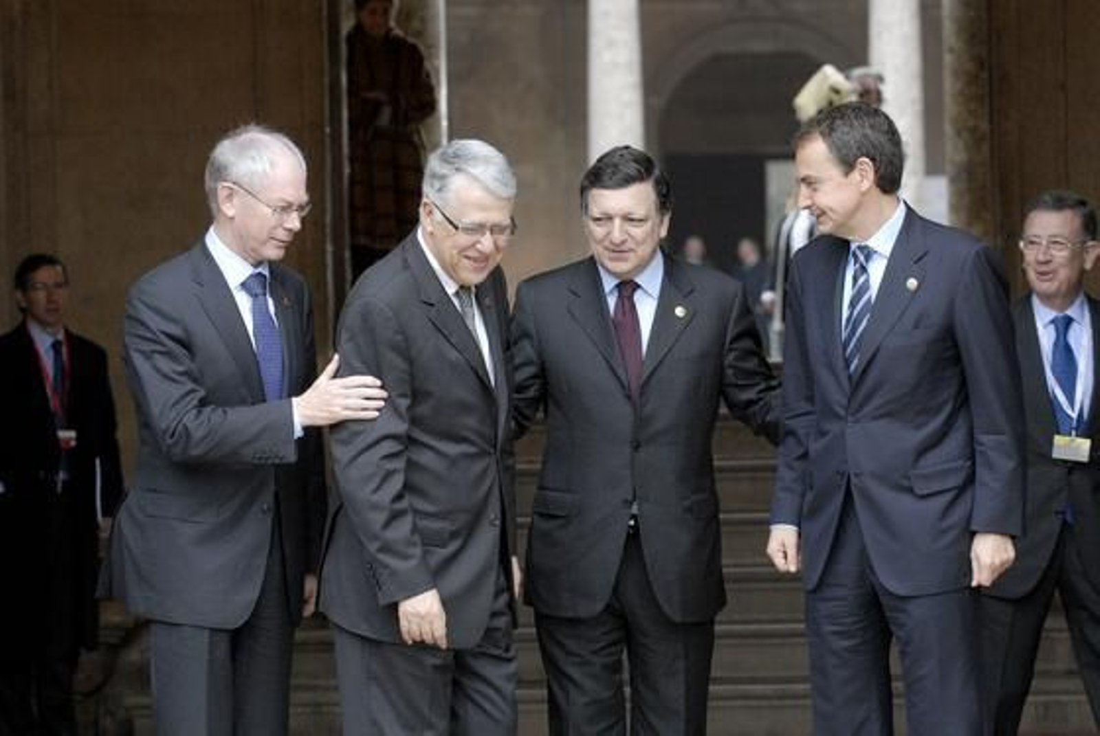 Herman van Rompuy, El Fassi, Barroso y Zapatero

Foto: Jesús Ochando