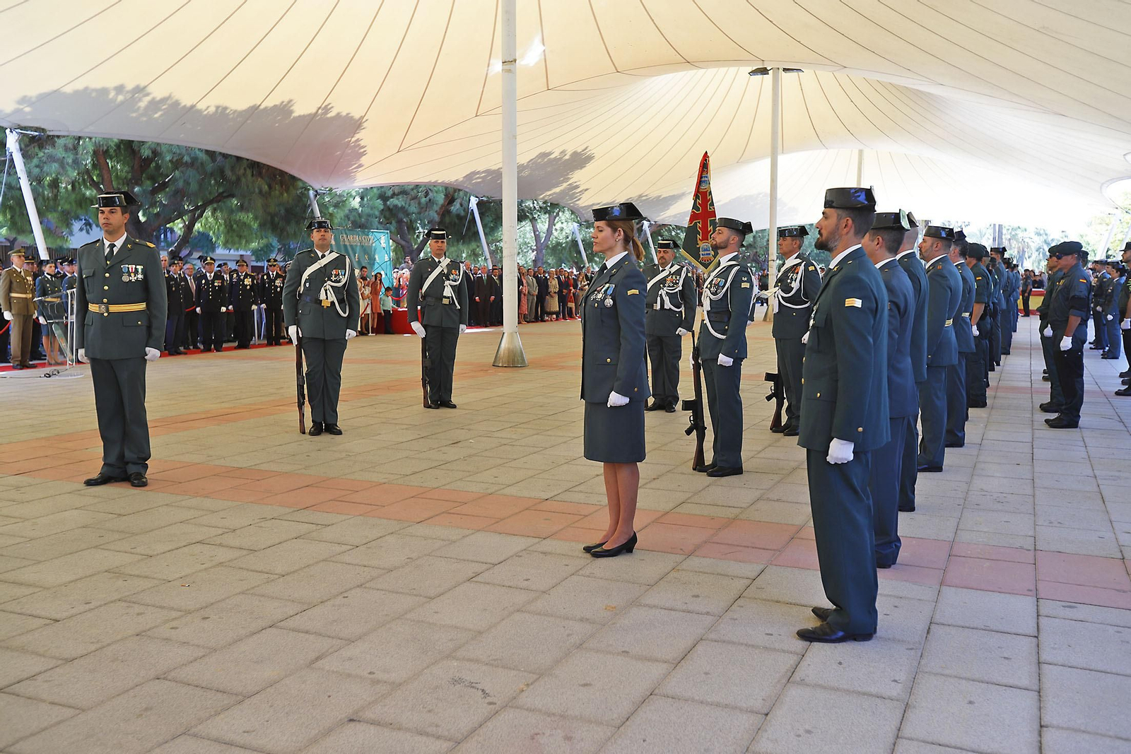 Imágenes de los actos de la Guardia Civil  en Huelva 12 de octubre, Día del Pilar