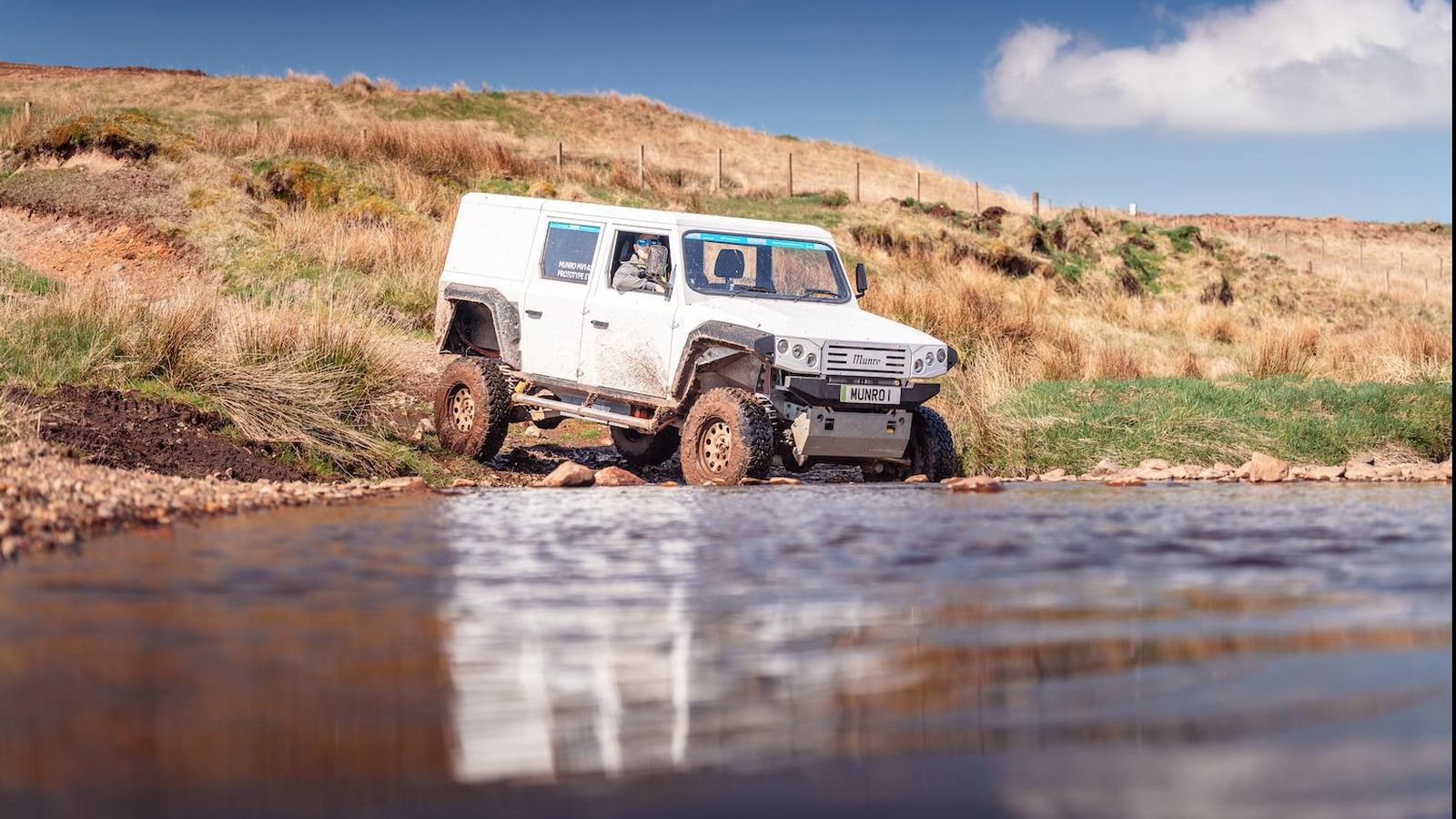 El Munro puede realizar vadeos de láminas de agua de hasta un metro de altura.