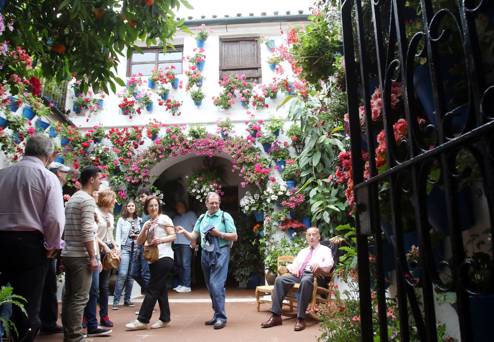 Ambiente en los patios ganadores de 2017