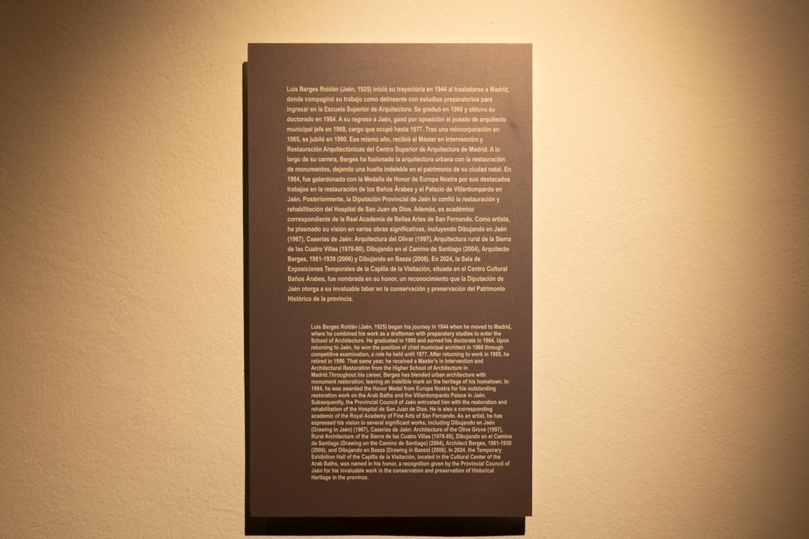 Inauguración la muestra "Los Baños Árabes de Jaén: Historia de un descubrimiento y su restauración. 40 años del Premio Europa Nostra"