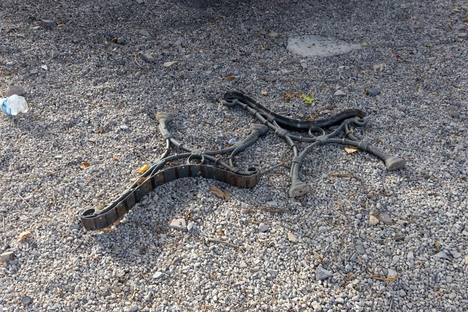 Estado de abandono del parque del Cerro de las Canteras