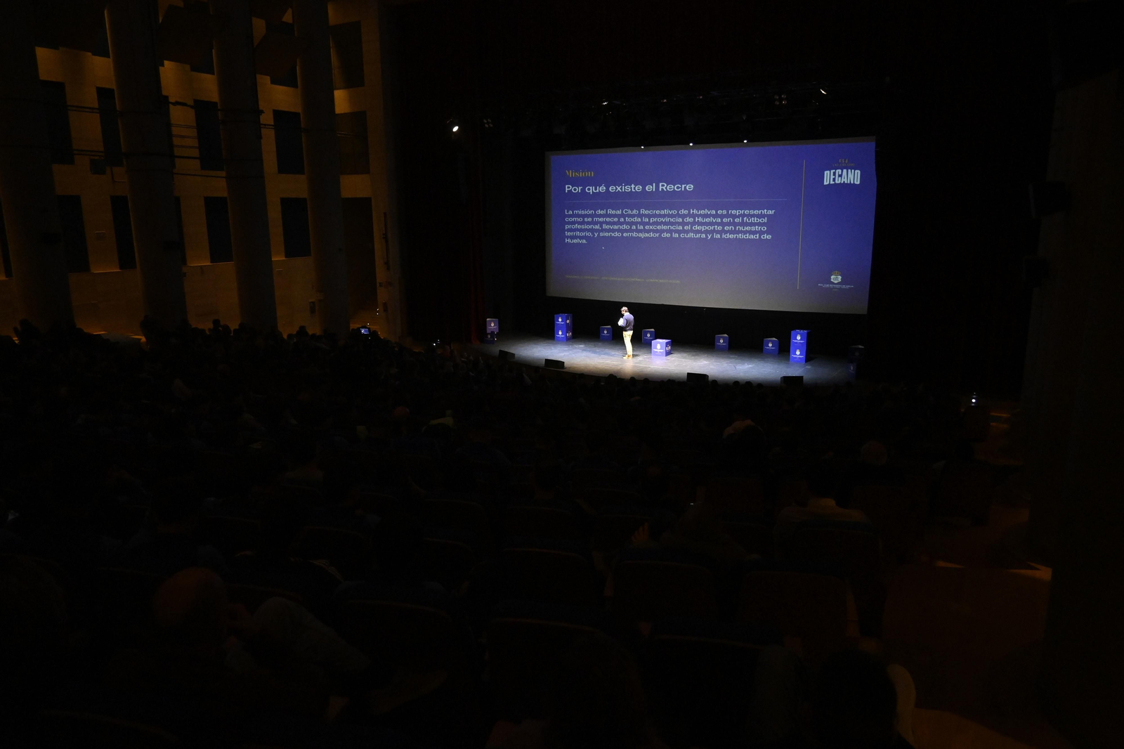 Gala final del Recreativo de Huelva en la Casa Colón, en la Casa Colón
