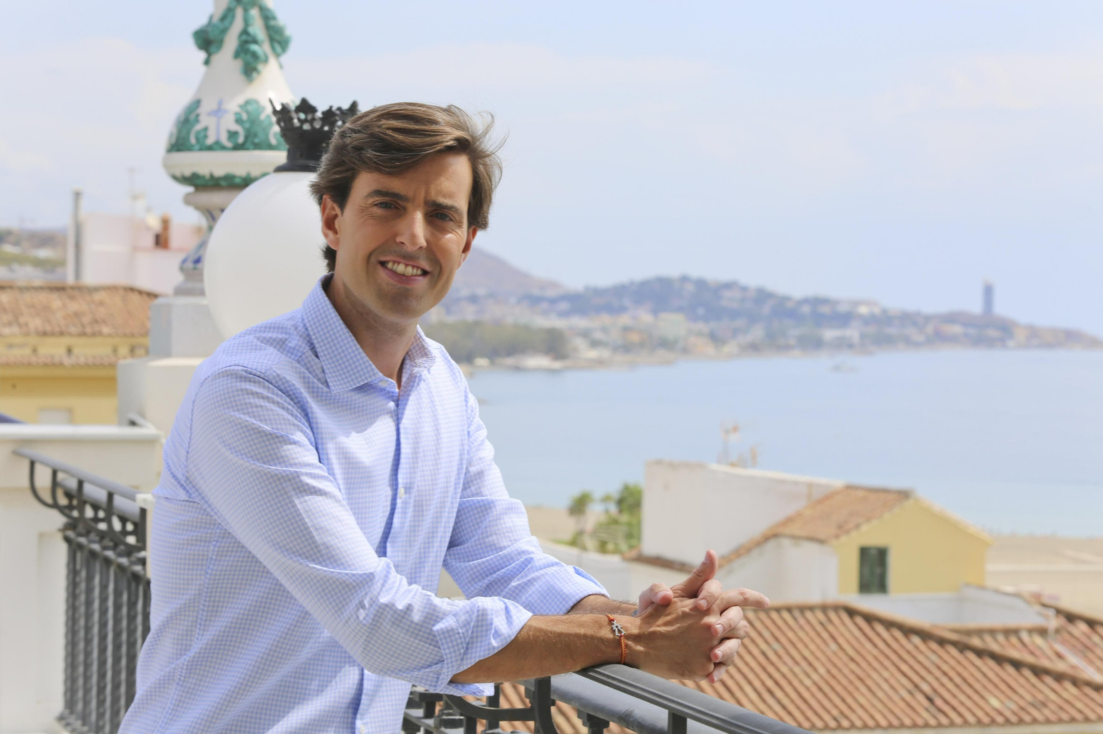 Pablo Montesinos posa en el hotel Miramar de Málaga para esta entrevista.