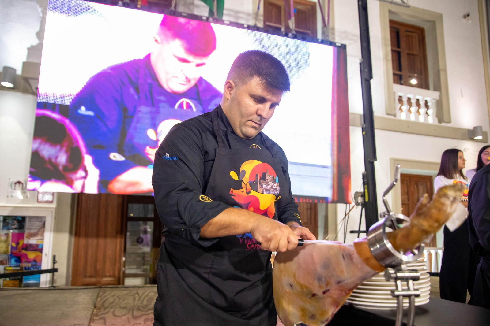 Concurso de cortadores de jamón en Serón, en imágenes