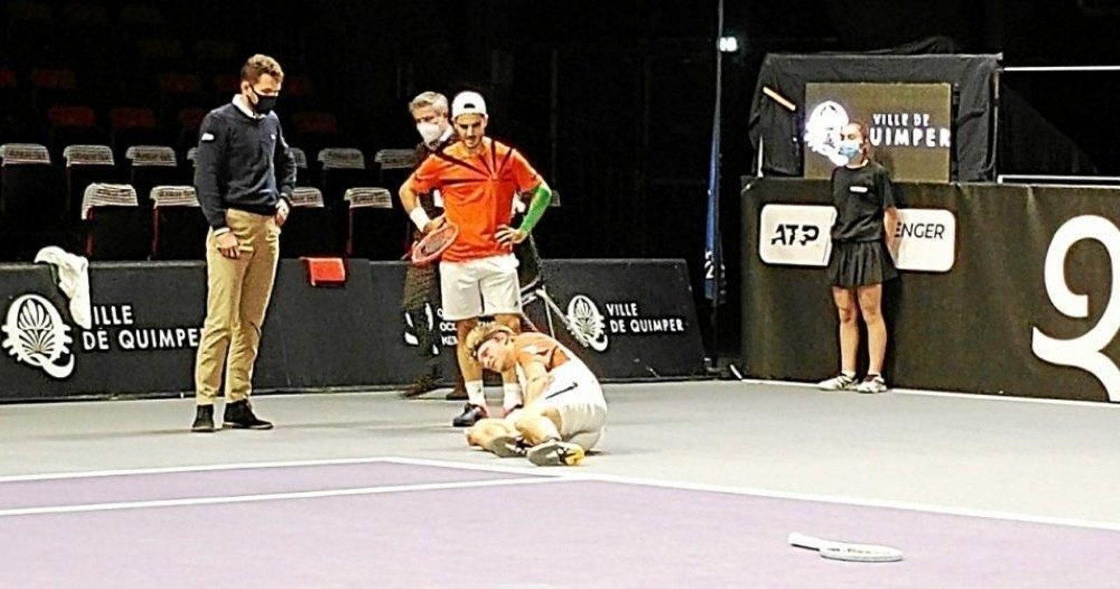 Davidovich, lesionado en Quimper.