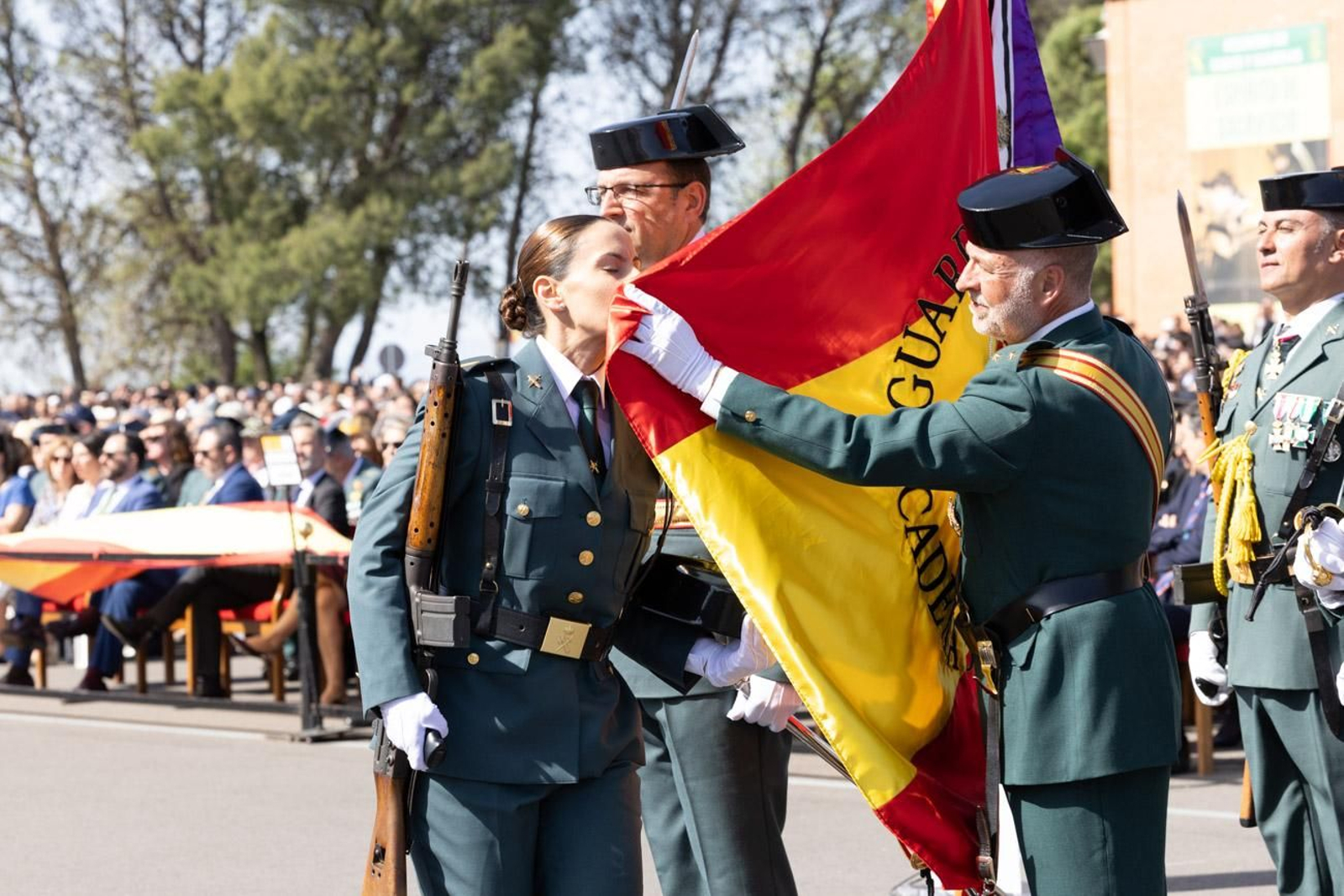 Acto de jura de bandera de la 130ª promoción de guardias civiles de la Academia de Baeza