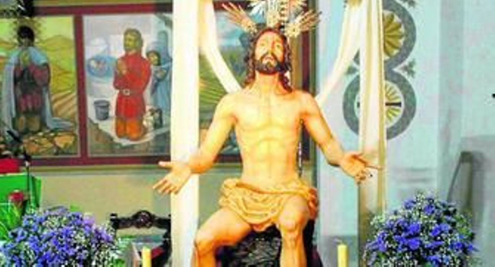 El Señor de las Penas lució así durante sus cultos.