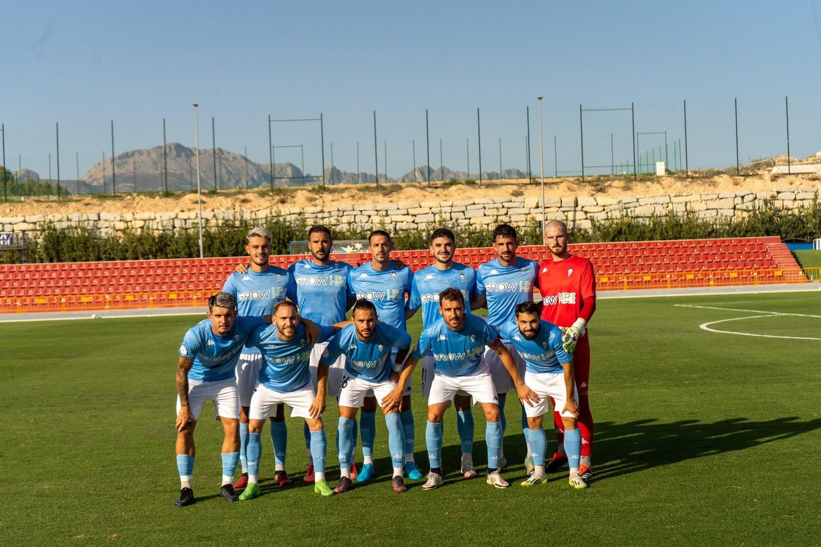 Una de las alineaciones del CD Alcoyano durante la pretemporada