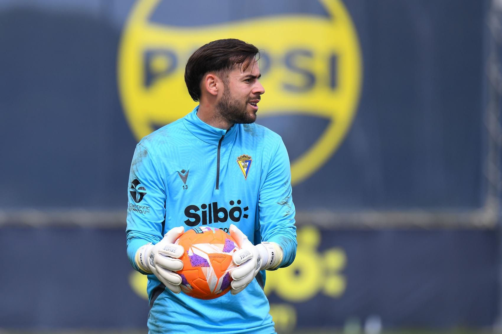 Caro en el entrenamiento del lunes.