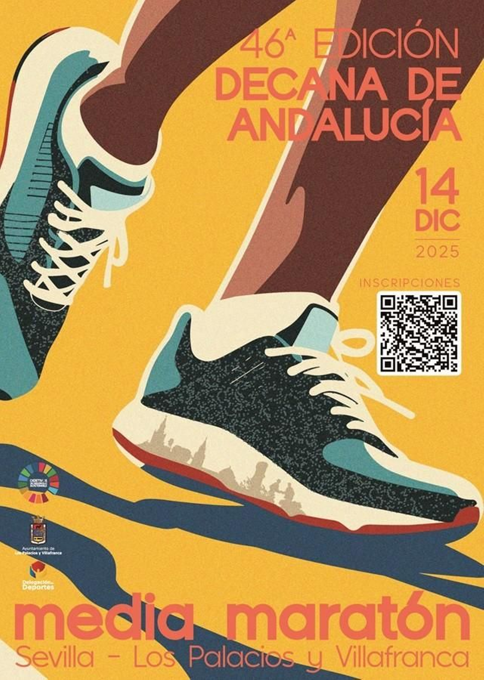 El cartel de la Media Maratón Sevilla Los Palacios y Villafranca 2025.