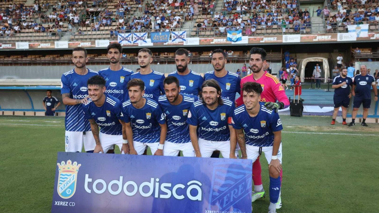 Once que presentó el Xerez CD ante el Ciudad de Lucena en Chapín.