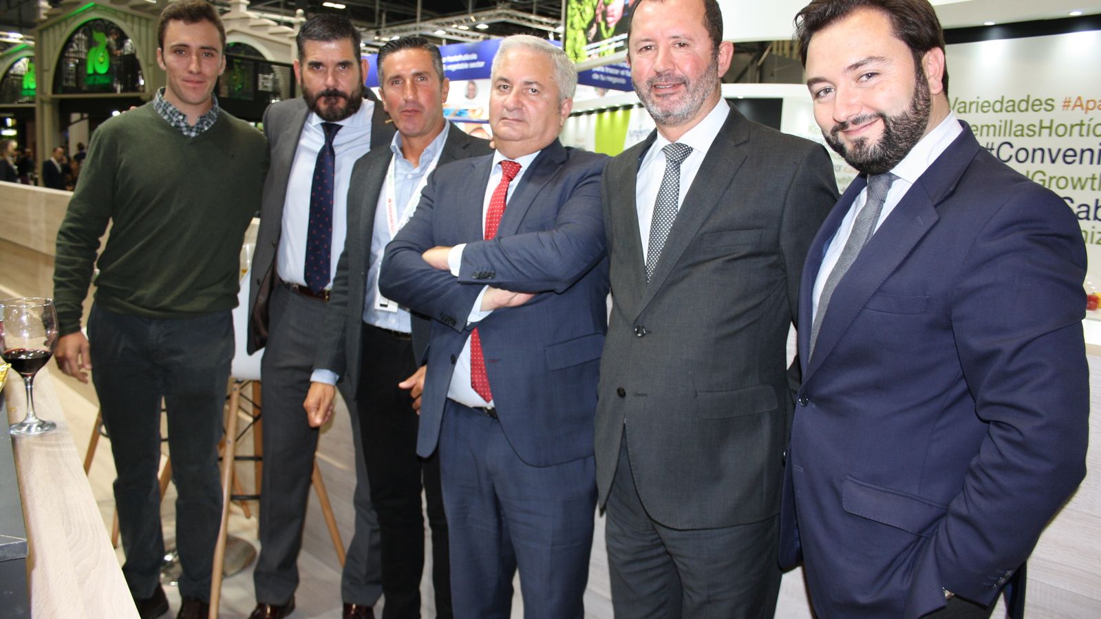 Eduardo Rodríguez Megías y miembros de Caja Rural del Sur