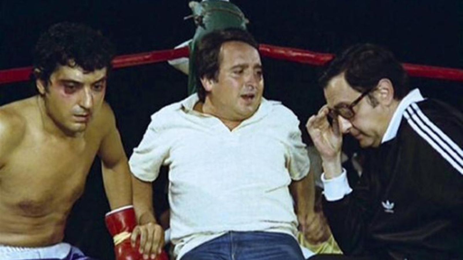 Pajares, Esteso y Antonio Ozores, en 'Yo hice a Roque III' (1980).