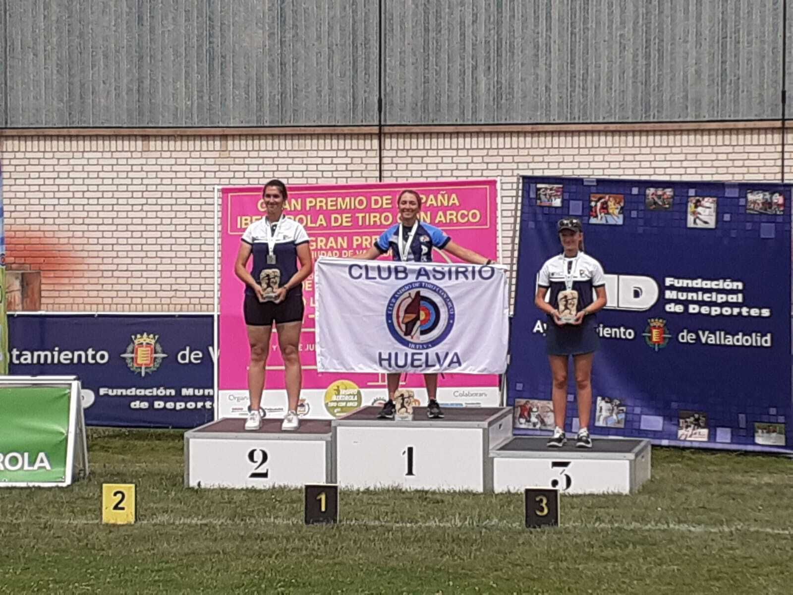 Marta Aznar Tejero, en lo más alto del podio en este Gran Premio de España.