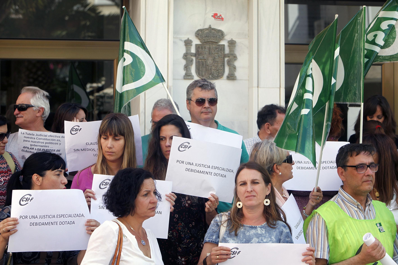 Los operadores jurídicos durante la protesta
