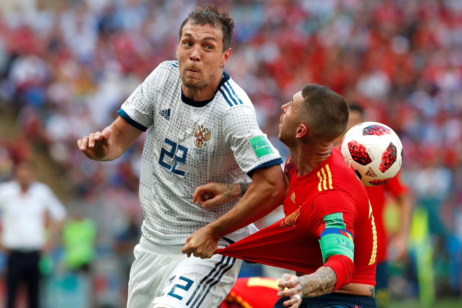 Las imágenes del España-Rusia