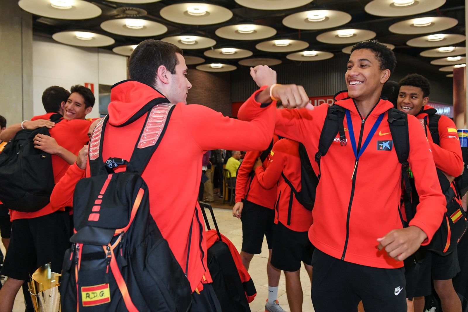 El recibimiento a los cajistas campeones de Europa, en fotos