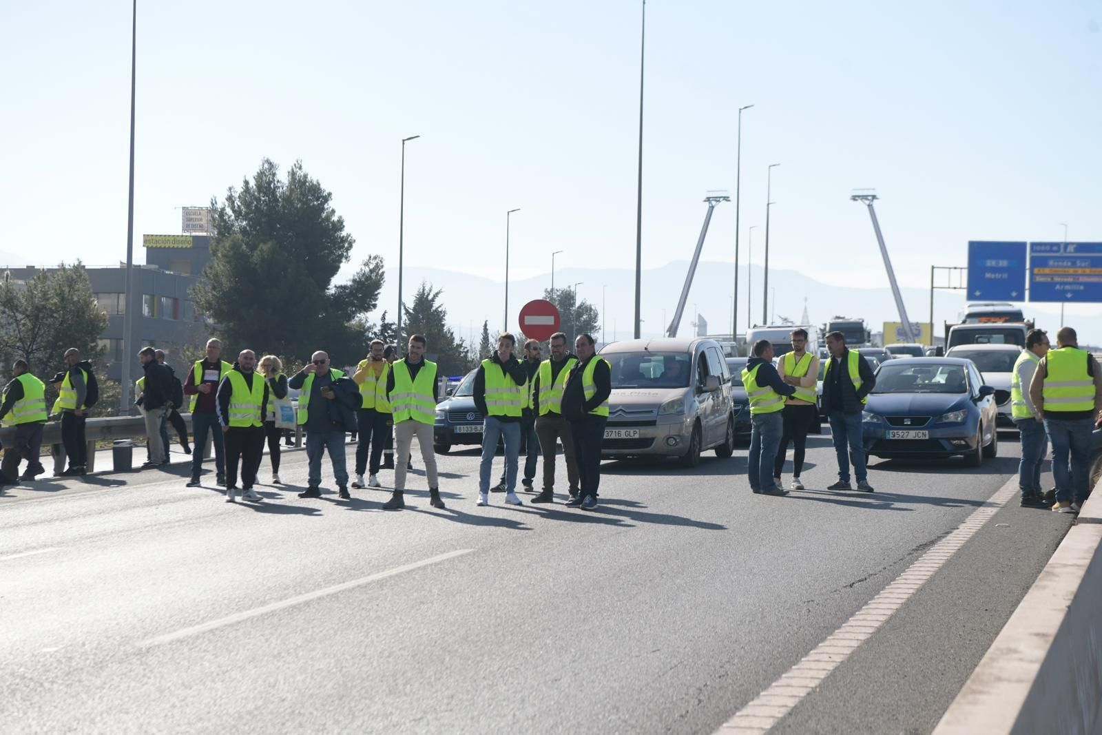 La tractorada de Granada, en imágenes