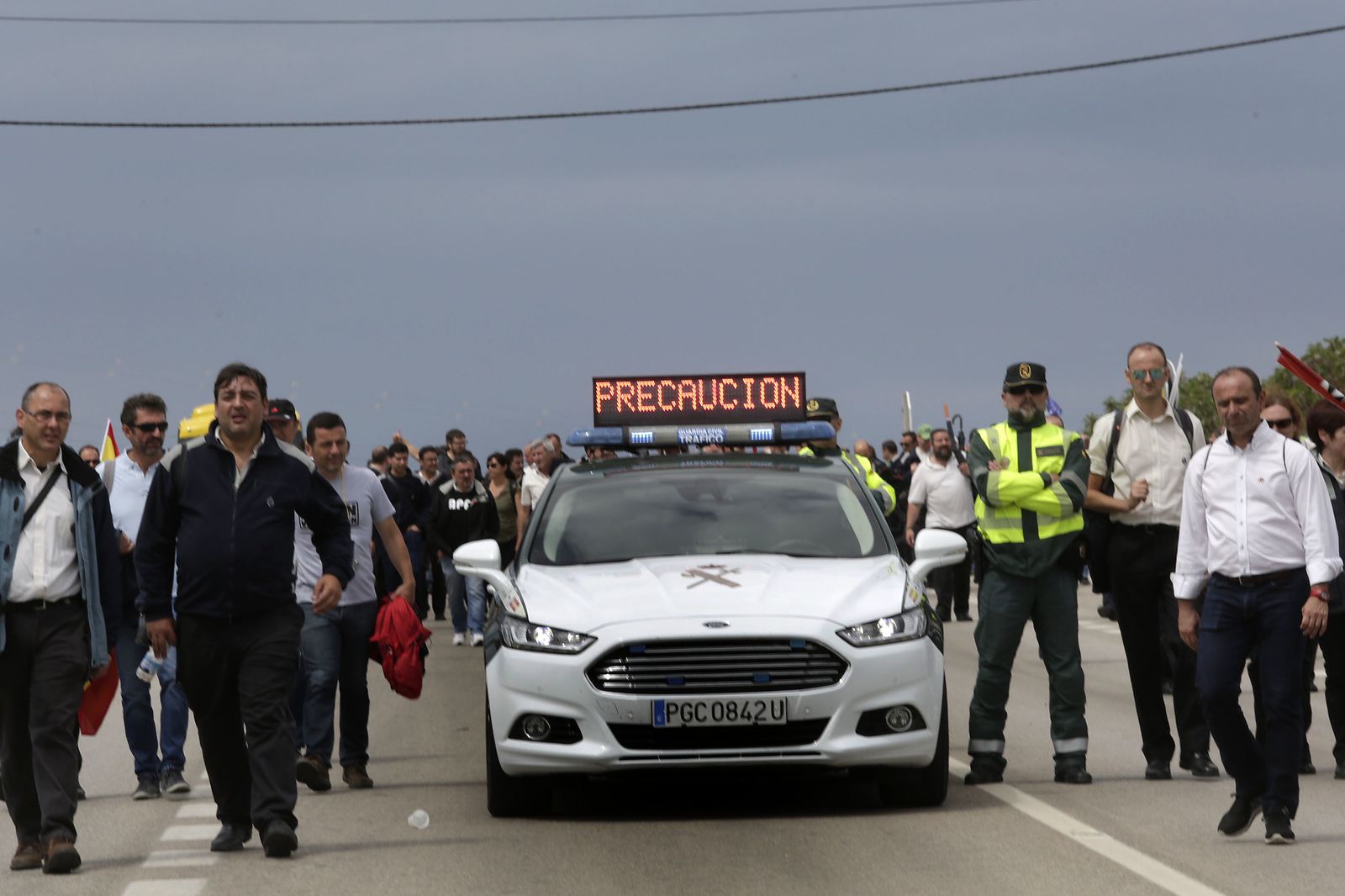 Las imágenes de las protestas de los funcionarios de prisiones