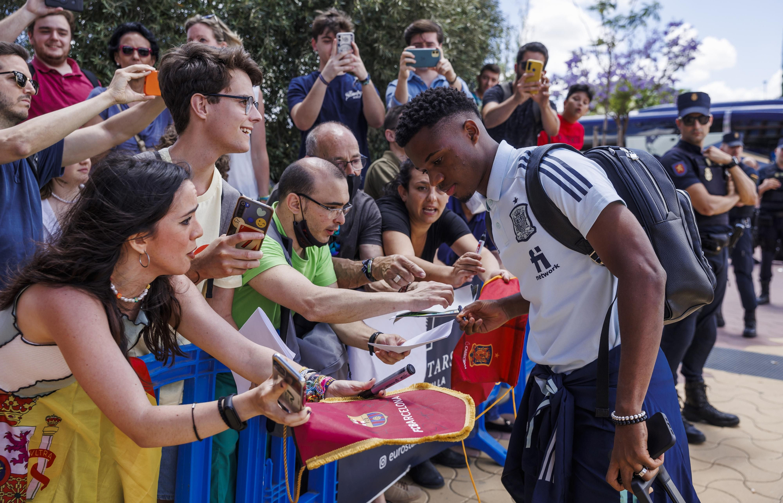 Las imágenes de la selección española en Sevilla