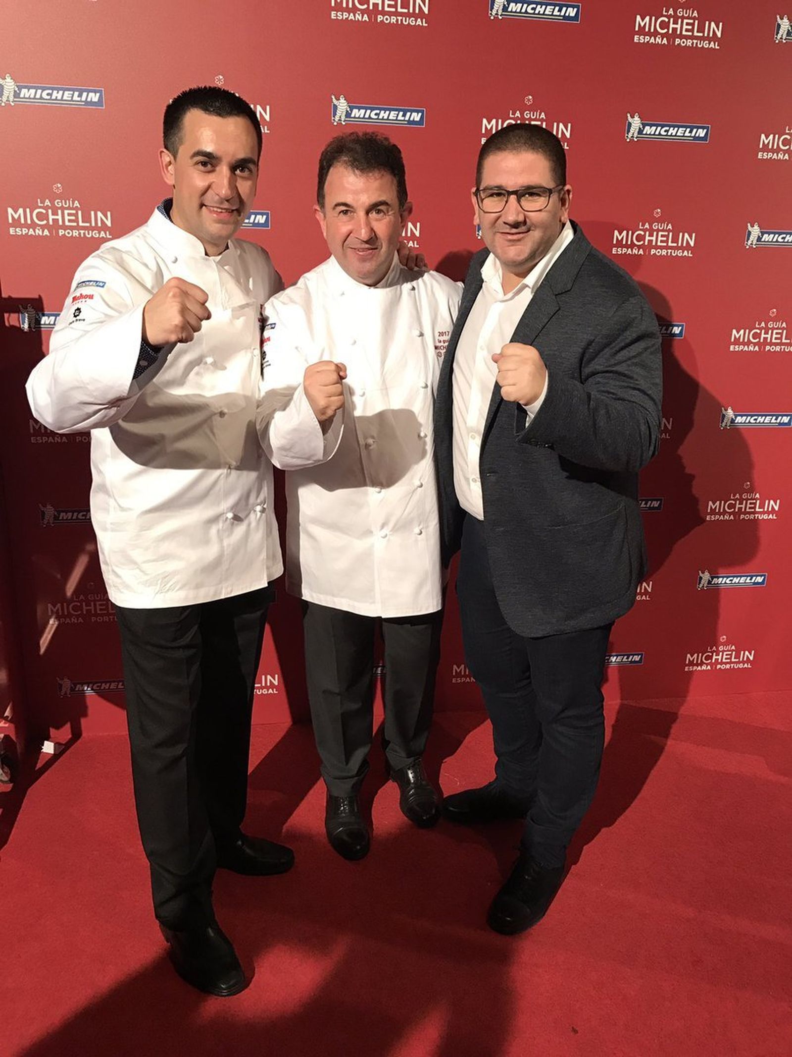 Paolo Casagrande, Martín Berasategui y Dani García.