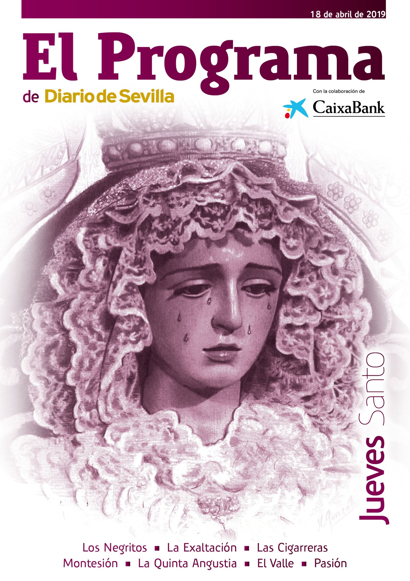 Portadas del programa de Diario de Sevilla para la Semana Santa