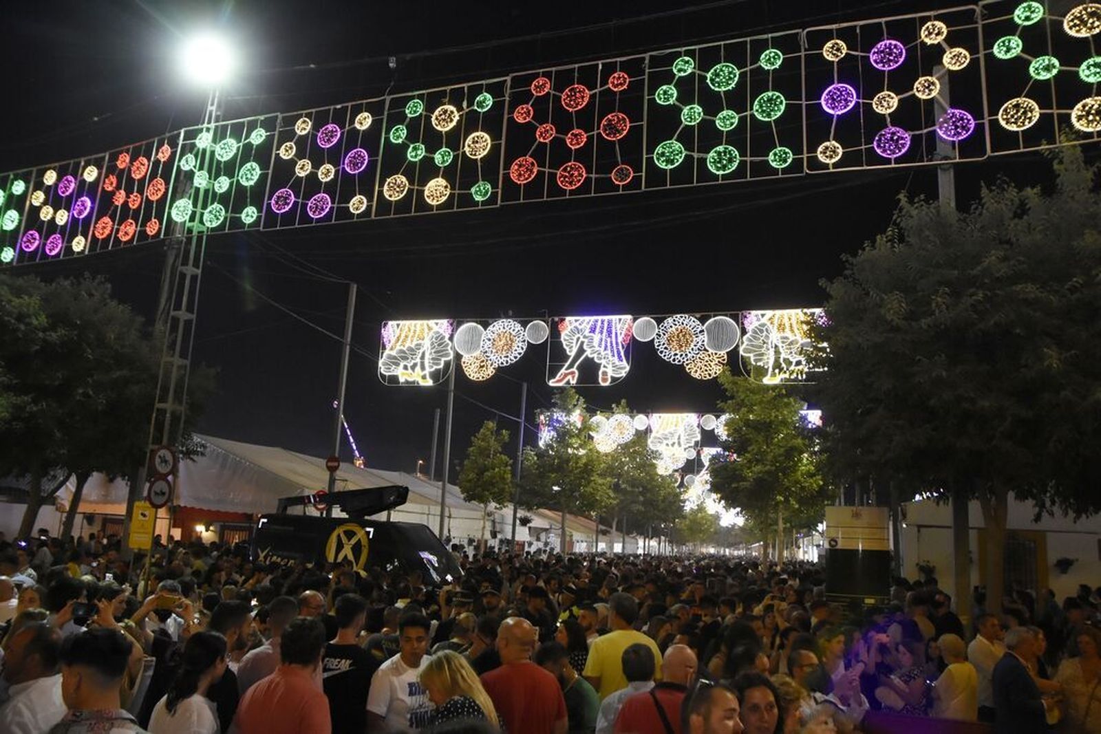 Primera noche de la Feria de Nuestra Señora de la Salud.