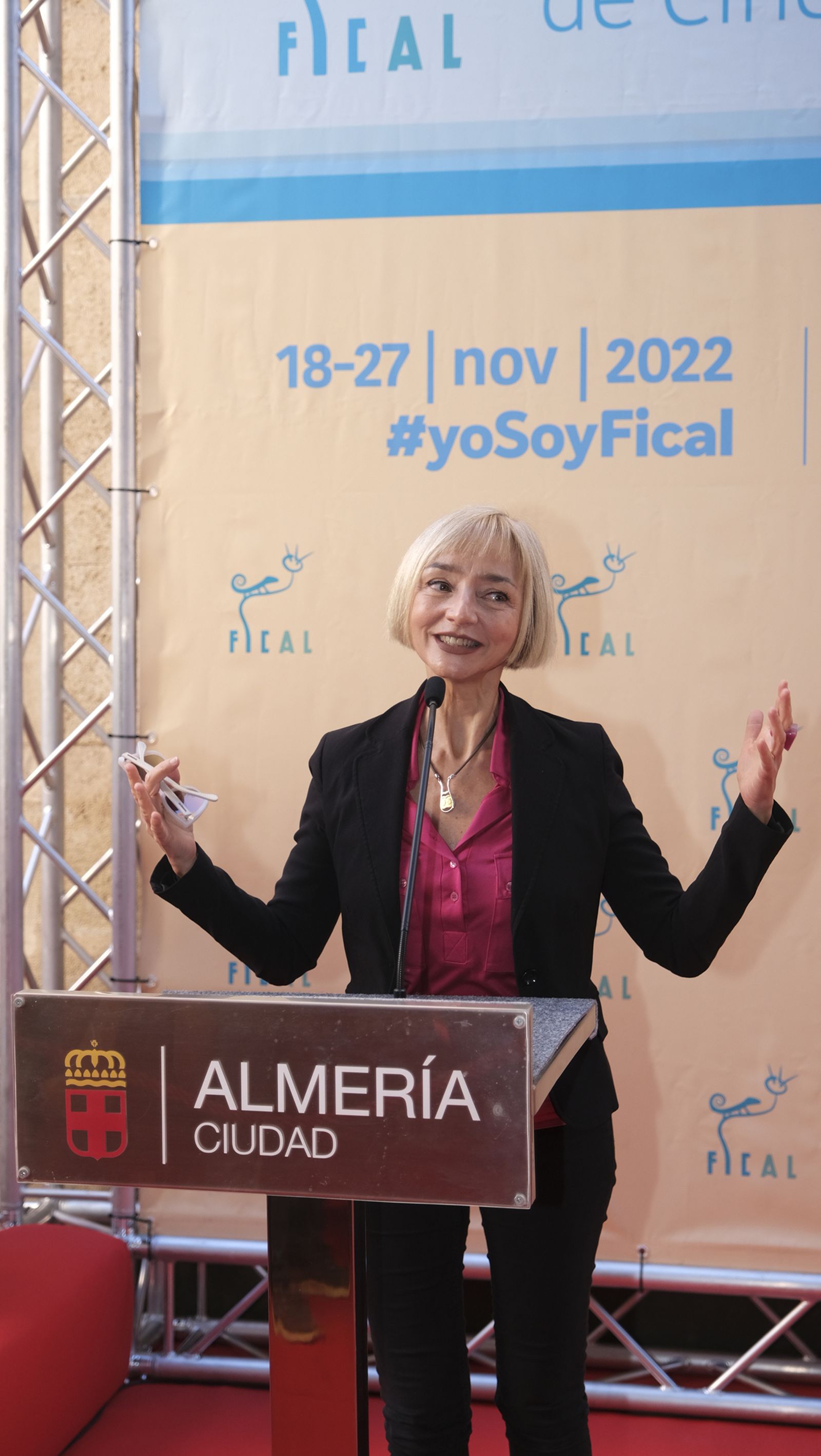 María de Medeiros, estrella del Paseo de la Fama. FICAL 2022